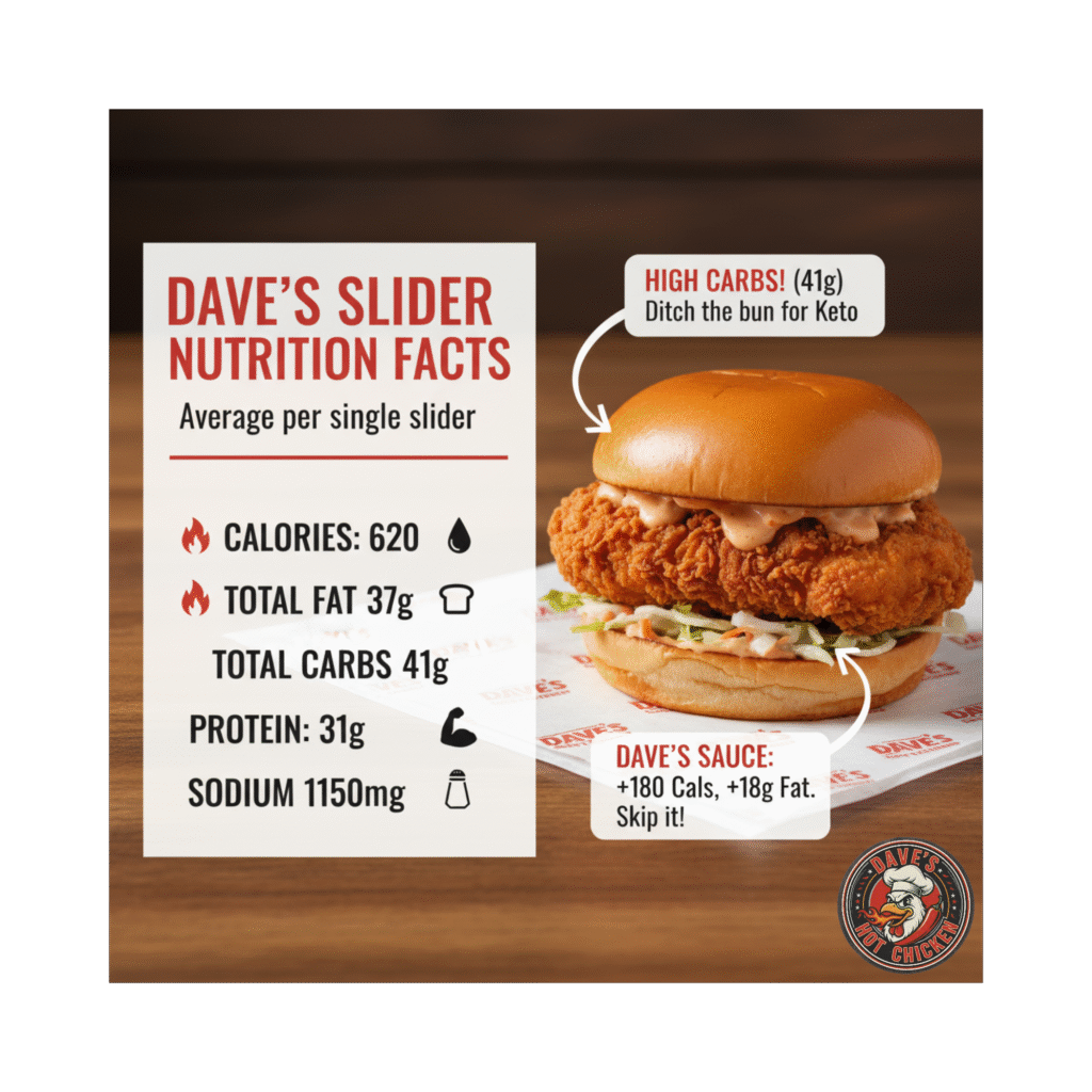 Dave's Hot Chicken Nutrition & Calories Information 2025