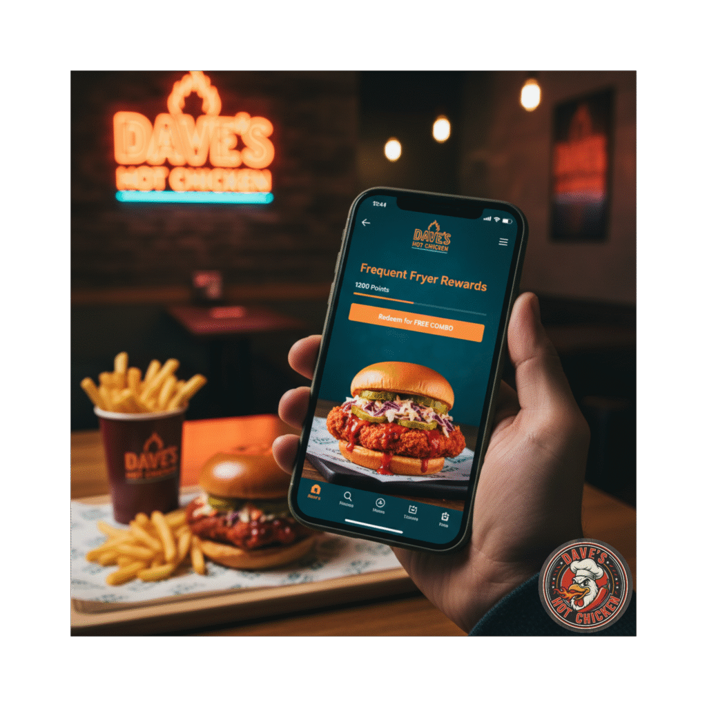The Dave's Hot Chicken App and Frequent Fryer Rewards Program