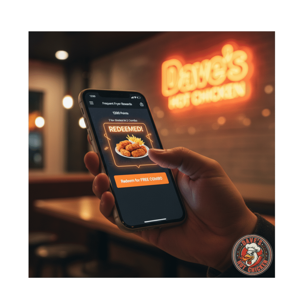 The Dave's Hot Chicken App and Frequent Fryer Rewards Program